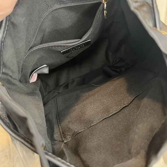 VALENTINO ORLANDI NYLON BACKPACK WITH GOLD DETAIL AND MATCHING POUCH NEW - Picture 4 of 14